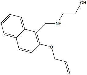 2-({[2-(allyloxy)-1-naphthyl]methyl}amino)ethanol 结构式