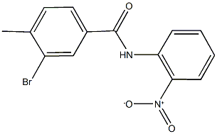 3-bromo-N-{2-nitrophenyl}-4-methylbenzamide 结构式