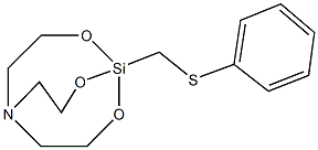 phenyl 2,8,9-trioxa-5-aza-1-silabicyclo[3.3.3]undec-1-ylmethyl sulfide 结构式