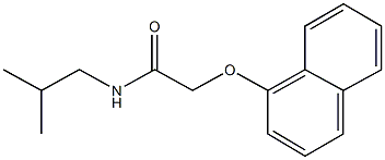 N-isobutyl-2-(1-naphthyloxy)acetamide 结构式