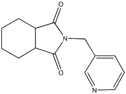 2-(3-pyridinylmethyl)hexahydro-1H-isoindole-1,3(2H)-dione 结构式