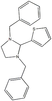 1,3-dibenzyl-2-(2-thienyl)imidazolidine 结构式