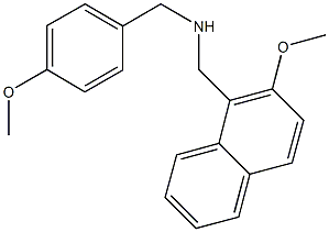 N-(4-methoxybenzyl)-N-[(2-methoxy-1-naphthyl)methyl]amine 结构式
