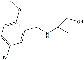 2-[(5-bromo-2-methoxybenzyl)amino]-2-methyl-1-propanol 结构式