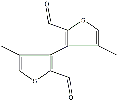 2,2'-formyl-4,4'-methyl-3,3'-bithiophene 结构式