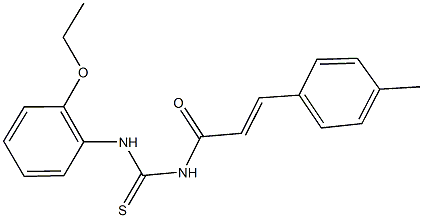 N-(2-ethoxyphenyl)-N'-[3-(4-methylphenyl)acryloyl]thiourea 结构式
