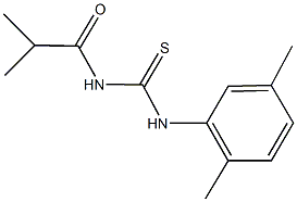 N-(2,5-dimethylphenyl)-N'-isobutyrylthiourea 结构式