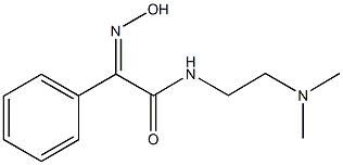 N-[2-(dimethylamino)ethyl]-2-(hydroxyimino)-2-phenylacetamide 结构式