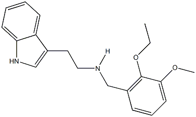 N-(2-ethoxy-3-methoxybenzyl)-N-[2-(1H-indol-3-yl)ethyl]amine 结构式