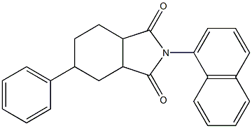 2-(1-naphthyl)-5-phenylhexahydro-1H-isoindole-1,3(2H)-dione 结构式