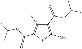 diisopropyl 5-amino-3-methyl-2,4-thiophenedicarboxylate 结构式