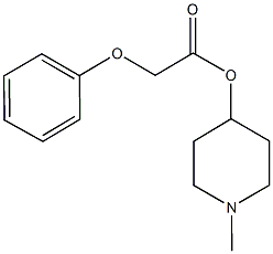 1-methyl-4-piperidinyl phenoxyacetate 结构式