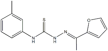 1-(2-furyl)ethanone N-(3-methylphenyl)thiosemicarbazone 结构式