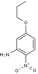 2-nitro-5-propoxyaniline 结构式