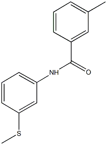 3-methyl-N-[3-(methylsulfanyl)phenyl]benzamide 结构式