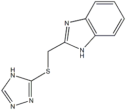1H-benzimidazol-2-ylmethyl 4H-1,2,4-triazol-3-yl sulfide 结构式