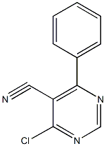 4-chloro-6-phenyl-5-pyrimidinecarbonitrile 结构式