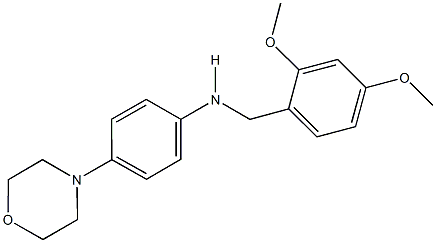N-(2,4-dimethoxybenzyl)-N-[4-(4-morpholinyl)phenyl]amine 结构式
