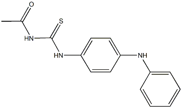 N-acetyl-N'-(4-anilinophenyl)thiourea 结构式