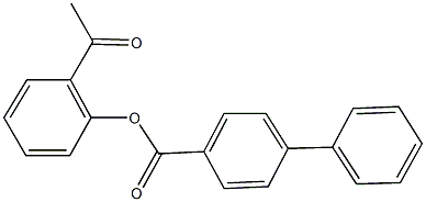 2-acetylphenyl [1,1'-biphenyl]-4-carboxylate 结构式