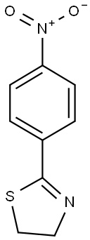2-{4-nitrophenyl}-4,5-dihydro-1,3-thiazole 结构式