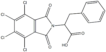 3-phenyl-2-(4,5,6,7-tetrachloro-1,3-dioxo-1,3-dihydro-2H-isoindol-2-yl)propanoic acid 结构式