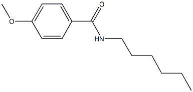 N-hexyl-4-(methyloxy)benzamide 结构式