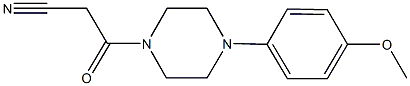 3-[4-(4-methoxyphenyl)-1-piperazinyl]-3-oxopropanenitrile 结构式