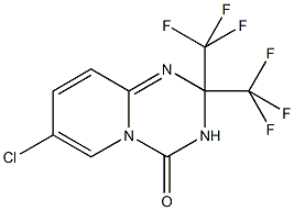 7-chloro-2,2-bis(trifluoromethyl)-2,3-dihydro-4H-pyrido[1,2-a][1,3,5]triazin-4-one 结构式