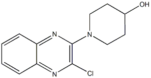 1-(3-chloro-2-quinoxalinyl)-4-piperidinol 结构式