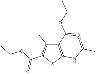 diethyl 5-(acetylamino)-3-methyl-2,4-thiophenedicarboxylate 结构式