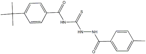 4-tert-butyl-N-{[2-(4-methylbenzoyl)hydrazino]carbothioyl}benzamide 结构式