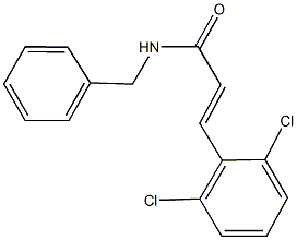N-benzyl-3-(2,6-dichlorophenyl)acrylamide 结构式