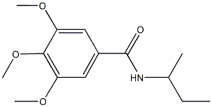 N-(sec-butyl)-3,4,5-trimethoxybenzamide 结构式