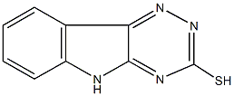 5H-[1,2,4]triazino[5,6-b]indol-3-yl hydrosulfide 结构式