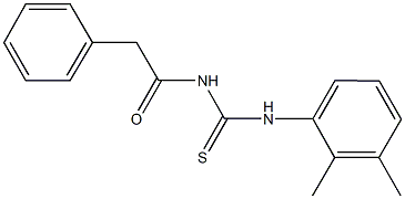 N-(2,3-dimethylphenyl)-N'-(phenylacetyl)thiourea 结构式
