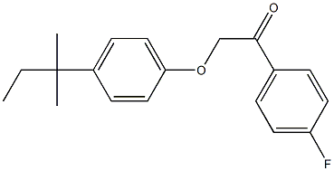 1-(4-fluorophenyl)-2-(4-tert-pentylphenoxy)ethanone 结构式
