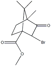 methyl 2-bromo-4,7,7-trimethyl-3-oxobicyclo[2.2.1]heptane-1-carboxylate 结构式