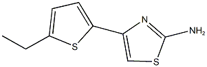 4-(5-ethyl-2-thienyl)-1,3-thiazol-2-ylamine 结构式