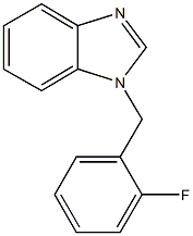 1-(2-fluorobenzyl)-1H-benzimidazole 结构式