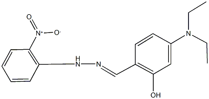 4-(diethylamino)-2-hydroxybenzaldehyde {2-nitrophenyl}hydrazone 结构式
