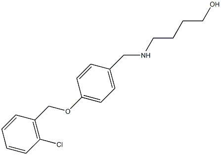 4-({4-[(2-chlorobenzyl)oxy]benzyl}amino)-1-butanol 结构式