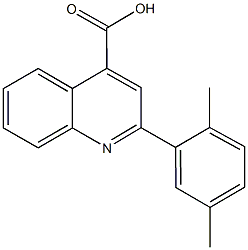 2-(2,5-dimethylphenyl)-4-quinolinecarboxylic acid 结构式