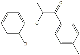 2-(2-chlorophenoxy)-1-(4-methylphenyl)-1-propanone 结构式