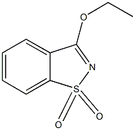 1,1-dioxido-1,2-benzisothiazol-3-yl ethyl ether 结构式
