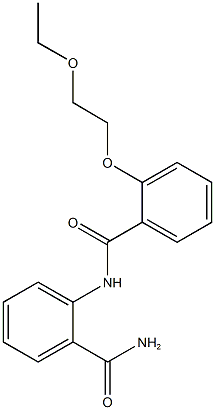 2-{[2-(2-ethoxyethoxy)benzoyl]amino}benzamide 结构式