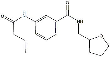3-(butyrylamino)-N-(tetrahydro-2-furanylmethyl)benzamide 结构式