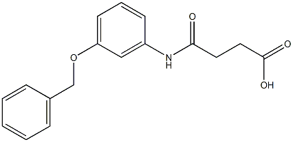 4-[3-(benzyloxy)anilino]-4-oxobutanoic acid 结构式
