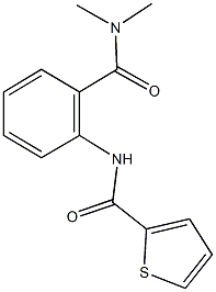 N-{2-[(dimethylamino)carbonyl]phenyl}-2-thiophenecarboxamide 结构式