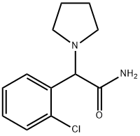 2-(2-氯苯基)-2-(吡咯烷基-1-基)乙酰胺 结构式